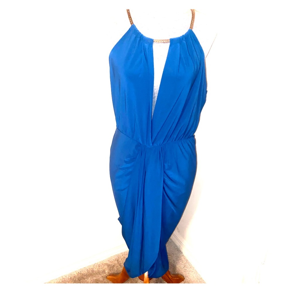 BRAND NEW dark teal sexy cocktail dress